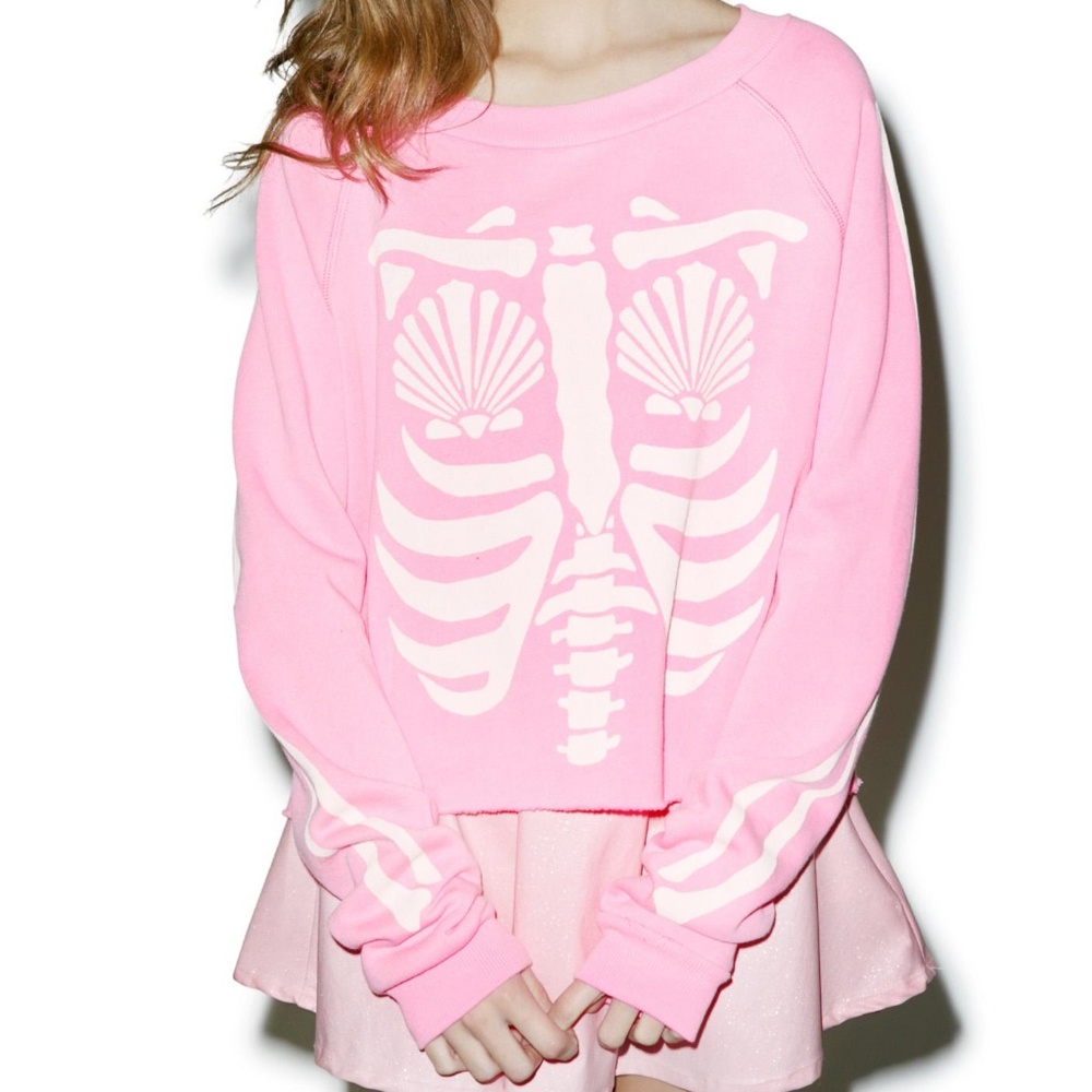 WILDFOX COUTURE MERMAID X-RAY SWEATSHIRT NWOT!
